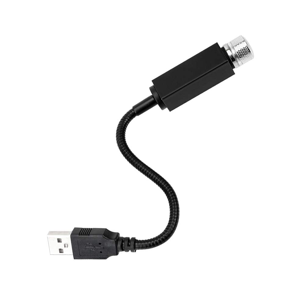 Star Projector USB Light, Adjustable Galaxy Flexible Portable Lamp- Black