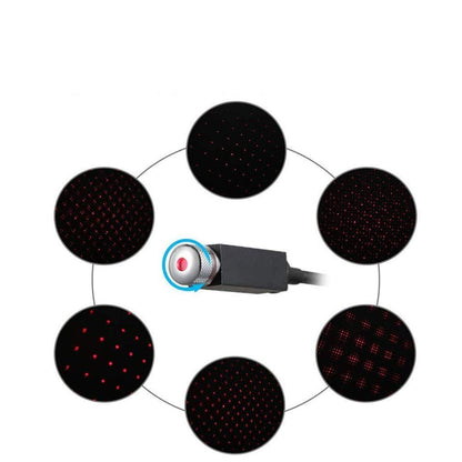 Star Projector USB Light, Adjustable Galaxy Flexible Portable Lamp- Black